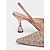 baratos salto kitten-Sapatos femininos de salto alto com strass e salto geométrico em ouro rosa – sapatos luxuosos para noite e encontros