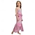 abordables Disfraces de niñas-La Sirenita Pequeña sirena Princesa Sirena Vestidos Disfraz de fiesta temática Cosplay Cosplay de película for Chica Niños Carnaval Mascarada Fiesta Festivos