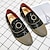 voordelige Hereninstappers &amp; loafers-herenschoenen voor gala - zwarte fluwelen loafers met studs en spiraalontwerp voor luxe gelegenheden