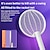 abordables Répulsifs électriques anti-moustiques-Lampe de raquette à moustiques 2-en-1 USB pliable – Tueur de mouches électrique rechargeable pour dortoir et usage domestique