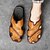 abordables Sandalias casuales-Sandalias de exterior de piel sintética para hombre con suela resistente y diseño transpirable: calzado cómodo para senderismo y uso informal.