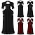 abordables Robe-Médiéval Renaissance Robe de cocktail Robe Robe de Bal Sorcière Étranger Elfe Déguisement Femmes Celtique Fantaisie Royal Halloween Carnaval Mascarade LARP Foire de la Renaissance Festival Adulte Robe