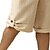 cheap Retro-Men&#039;s Capri Pants Linen Shorts Summer Shorts Pocket Drawstring Elastic Waist Plain Calf-Length Outdoor Daily Going out Fashion Streetwear Yellow Royal Blue Inelastic