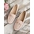 mocasini roz pentru femei - pantofi cu slip-on, respirabili, cu accente metalice pentru îmbrăcăminte casual și de lucru ieftine Mocasini de Damă-mocasini roz pentru femei - pantofi cu slip-on, respirabili, cu accente metalice pentru îmbrăcăminte casual și de lucru