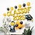 abordables Decoración de Graduación-Juego de decoración con globos para fiesta de graduación 2025, configuración para fiesta y ceremonia temática de graduación, globos con gorro de graduación de dibujos animados, decoración de escena