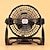 abordables Lampes et lanternes de camping-1 ventilateur de camping portable de 6 pouces avec rotation à 360 degrés, affichage de la puissance avec régulation de vitesse infinie, éclairage de projection pouvant être suspendu ou posé