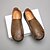 baratos Sapatilhas e Mocassins para Homem-mocassins masculinos de couro sintético genuíno bege – sapatos casuais de condução com costura feita à mão para atividades ao ar livre e viagens