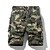ieftine Clasic-Bărbați Pantaloni Scurți Cargo Pantaloni scurți Camo Pantaloni Scurți Pantaloni scurți de vară Cordon Talie elastică Multi Buzunare Culoare Camuflaj camuflaj Confort Purtabil Lungimea genunchiului În