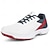 cheap Men's Golf Shoes-Men's Stylish Red, White &amp; Gray Golf Shoes, Advanced Grip Sole, Perfect for Competitive Golfing