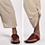 baratos Clássico-Homens Calças Capri Shorts de linho Shorts de verão Shorts de praia Com Cordão Cintura elástica Perna Cordão Tecido Conforto Respirável Comprimento do joelho Ao ar livre Feriado Praia Moda Estilo