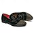 voordelige Hereninstappers &amp; loafers-herenschoenen voor gala - zwarte fluwelen loafers met studs en spiraalontwerp voor luxe gelegenheden