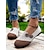 billige Flate sko til kvinner-kvinners kontrastfarge flystrikkede slip-on flater med bred passform - pustende lettvekts uformelle barfotsko med blomsteraksenter