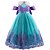 billige Pigens Halloween kostumer-boguge 2026 børnepigekjole cosplaykjole prinsessekjole farveblok blomst ærmeløs performancefest cosplay kostumer mesh patchwork yndig kostume sød blonde midi festkjole sommer forår