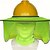 voordelige Koel buiten-2-delige reflecterende zonnehoed en nekpakset, hoge zichtbaarheid, volledige rand van mesh-stof, polyester nekbeschermer met hoofdband, masker, met de hand gewassen outdoor-uitrusting