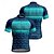 abordables Maillots pour hommes-Homme Maillot de cyclisme Géométrique Manche Courte Cyclisme T-shirt Maillot avec 3 poches arrière VTT Vélo tout terrain Séchage Rapide Design Anatomique Évacuation de l'Humidité Respirant Des sports