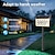abordables Éclairages pour allées-Lampes d&#039;adresse solaires, plaque d&#039;adresse extérieure éclairée par LED avec contrôle intelligent, 3 couleurs en 1, éclairage de numéro de maison à énergie solaire étanche avec piquets pour l&#039;extérieur de la maison, de la cour, de la rue, de la maison, 1