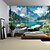 preiswerte Landschaftsteppich-Landschaft Bergfluss Wandteppich Wandkunst Großer Wandteppich Mural Dekor Foto Hintergrund Decke Vorhang Wohnraum Schlafzimmer Wohnzimmer Dekoration