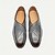 abordables Mocassins en cuir de qualité supérieure-mocassins en cuir faits main pour hommes - chaussures habillées à enfiler à brides croisées grises pour le derby du Kentucky, les événements professionnels et formels