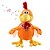 economico Animali di peluches-pollo che starnazza peluche musicale peluche che cammina canta gallo che saluta felice regalo di Pasqua per i più piccoli peluche elettronico interattivo per bambini e bambine bambola perfetta per