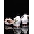abordables Officiel-chaussures plates blanches brodées de fleurs avec pochette assortie – chaussures de mariage et de mariée élégantes pour femmes