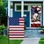billige 250-års jubilæum-4. juli Dørdekorationer Dørbetræk og patriotisk haveflag Amerikansk indendørs/udendørs patiohave uafhængighedsdag