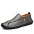 baratos Sapatilhas e Mocassins para Homem-mocassins masculinos de couro sintético genuíno bege – sapatos casuais de condução com costura feita à mão para atividades ao ar livre e viagens