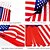 cheap Garden Flags, Banner-Flag Pennant Banner Long American String Flags Tall Triangle Flag Decorations USA Party Stars and Stripes Bunting Garland 4th of July Patriotic Decoration