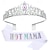 abordables Suministros para eventos y fiestas-Kit de banda y diadema para decoración de baby shower, banda de mamá sexy verde salvia con diadema de corona de cristal, cinturón de etiqueta de cinta dorada para regalo de maternidad y decoraciones