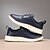 billige Herresneakers-mænds marineblå læder oxford sko – klassiske snøresko til forretning og formelle begivenheder