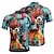 abordables Maillots Hombre-Hombre Maillot de Ciclismo Graphic Manga Corta Bicicleta Camiseta Maillot con 3 bolsillos traseros MTB Bicicleta Montaña Secado rápido Diseño Anatómico Capilaridad Transpirable Deportes Azul Ropa