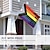 billige Hageflagg, Banner-Juni Pride Måned LGBTQ LGBT Pride Flagg Regnbue Utendørs Innendørs med Øyehull Hus Hage Dekorasjoner Høytidsbanner Skilt Glad Pride