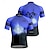abordables Maillots pour hommes-Homme Maillot de cyclisme Lettres &amp; Chiffres Manche Courte Cyclisme T-shirt Maillot avec 3 poches arrière VTT Vélo tout terrain Séchage Rapide Design Anatomique Évacuation de l&#039;Humidité Respirant Des