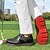 preiswerte Herren Golfschuhe-Rote und marineblaue Golfschuhe für Herren – leistungsstarke Schnürsneaker mit Lederdetails für Golf, Sport und Freizeit