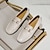 abordables Chaussures sans lacets &amp; mocassins-Mocassins jaunes pour hommes avec boucle en métal, chaussures de conduite décontractées à enfiler, parfaites pour les vacances de printemps et d&#039;été