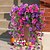 economico Piante e Fiori Artificiali-5 fiori artificiali di ipomea appesi per esterni, petunie finte resistenti ai raggi UV, realistici fiori di seta finta, ipomea di eucalipto, per interni ed esterni, fioriere, verande, patii, decorazioni per la casa.