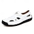 economico sandali da esterno-sandali casual bianchi da uomo slip-on – scarpe estive traspiranti da esterno per spiaggia, vacanze e uso quotidiano