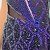 baratos Vestidos de Patinação Artística-Vestidos para Patinação Artística Mulheres Para Meninas Patinação no Gelo Vestidos Azul / Preto Patchwork Barra Assimétrica Com Transparência Elastano Elasticidade Alta Treino Competição Roupa para