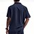 preiswerte Freizeithemden für Herren-Herren Hemd Sommerhemd Freizeithemd Strandhemd Knopfhemd Schwarz Weiß Gelb Marineblau Braun Kurzarm Einfach Revers Urlaub Hawaiianisch Fronttasche Bekleidung Polyester Mode Lässig Bequem