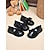 preiswerte Kinder-Loafer und -Slipper-Schwarze Lack-Loafer für kleine Mädchen mit großer Schleife – süße und bequeme Schulschuhe für Kindergarten und Grundschule