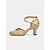 ieftine Pantofi Dans Latin-pantofi de dans de damă din satin șampanie cu tocuri cu strasuri – pantofi de bal eleganti cu vârf închis pentru nuntă și vals