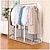 Χαμηλού Κόστους Τσάντα Ρούχων &amp; Κάλυμμα-κάλυμμα για τη σκόνη ενδυμάτων για σχάρα ρούχων, διαφανές προστατευτικό κρεμαστής κοστουμιών για παλτό και μπουφάν, πλήρης κάλυψη τσάντα ρούχων για ντουλάπα ή υπνοδωμάτιο
