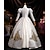 economico Vestiti-Vintage Rococò Rinascimento Maxi Vestito Normale A sbuffo Principessa Sposa Pieghettato Con Volant Principessa Girocollo Costume Per donna Halloween Carnevale Mascherata Feste Halloween Performance