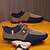 cheap Casual Lace-Up Shoes-Men's Casual Two-Tone Knit Sneakers – Breathable Nylon Lace-Up Sports Shoes for Everyday Wear