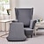 economico Rivestimento sedia wingback-Copripoltrona con schienale alto, in tessuto jacquard elasticizzato, per poltrone con schienale alto, copripoltrona con schienale alto, protezione antiscivolo per mobili, per l&#039;arredamento della casa,