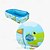 abordables Jouets de Plage et de Plein Air-Piscine gonflable à anneau supérieur, pataugeoire familiale en PVC avec plusieurs composants - piscine de natation et de jeu domestique sans électricité avec conception de piscine à balles marines