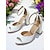 abordables Officiel-Sandales de mariage à talons hauts et bride à la cheville pour femmes, blanches et à bout ouvert, élégantes pour les fêtes de mariage et les cérémonies de mariage