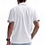 voordelige casual herenoverhemden-Voor heren Overhemd Zomer overhemd Normaal shirt Strand hemd Overhemd met knopen Zwart Wit khaki Lichtgrijs Donkergrijs Korte mouw Gestreept Revers Vakantie Hawaii Zak Kleding Polyester Modieus