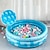 cheap Beach &amp; Outdoor Toys-Garden Round Inflatable Baby Swimming Pool Portable Inflatable Child/Children Little Pump PoolKiddie Paddling Pool Indoor&amp;Outdoor Toddler Water Game Play Center for Kids/Girl/Boy