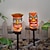 abordables Éclairages pour allées-1 lampe solaire d&#039;extérieur à LED pour paysage, alimentée par un totem sauvage, lampe de sol enfichable, pour jardin, pelouse, villa, cour, paysage