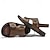 preiswerte Urlaubsandalen-Herren Sandalen Spaziergang Lässig Mikrofaser Bequem Rutschfest Atmungsaktiv Loafer Schwarz Braun Sommer Frühling Herbst